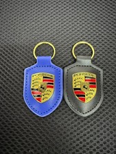 2X Porsche Crest Leather