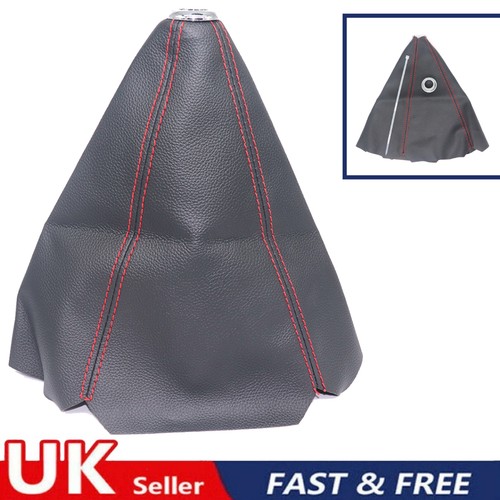 Red stitching car - gear, stick