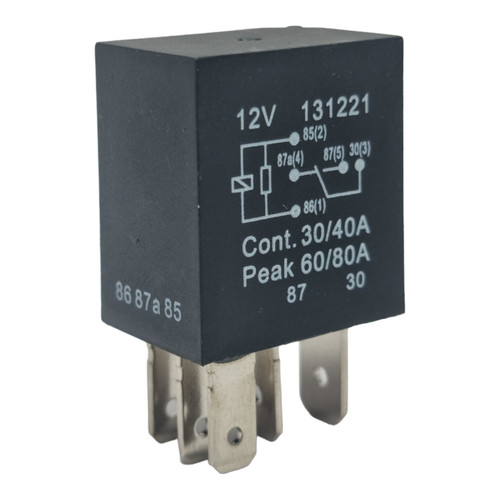 Micro relay pin 12v 40a - 5, +