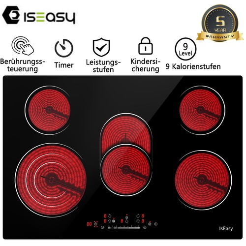 Electric ceramic hob 77cm - hob,