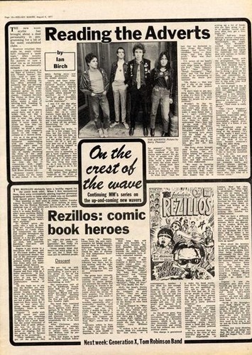 Adverts the rezillos crest - adverts,