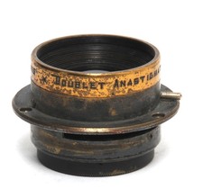 Vintage brass lens doublet - lens,