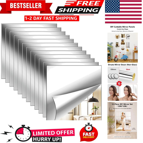 12pack acrylic flexible mirror - 12pack,