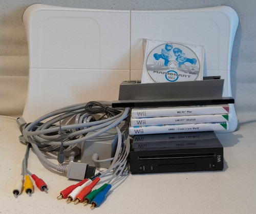 Black nintendo wii - nintendo, (rvl-001)