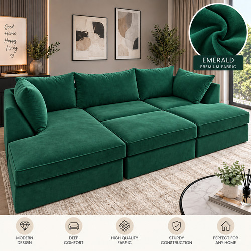 Large shape corner sofa - large,