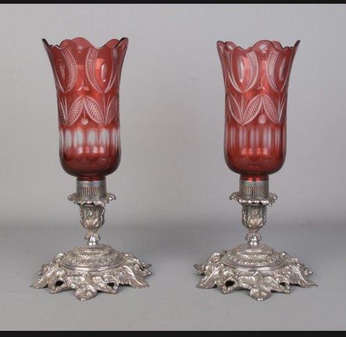 Antique victorian pair silver - antique,
