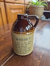 vintage whisky flagon/jug with