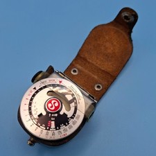 Vintage Rare STITZ Hotshoe Light Exposure Meter in Original Leather Case. (refB)