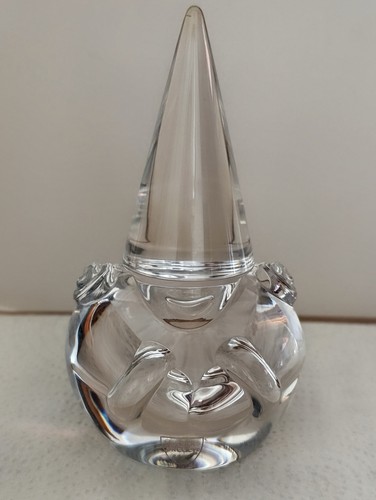 Orrefors sweden crystal santa - crystal,