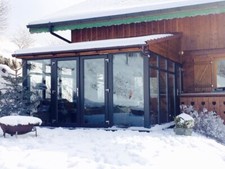 NEW STUNNING WINTER SPECIAL grey lean-to full height 3000m x 3000m conservatory