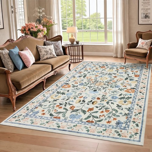Washable non slip - washable, floral