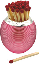 Silver Mounted Cranberry Glass