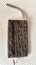 Accessorize Fold Over Evening Clutch Bag In Pewter