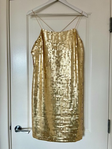 Vintage next y2k gold sequin - vintage,