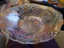Coloured Glass Fruit Bowl
