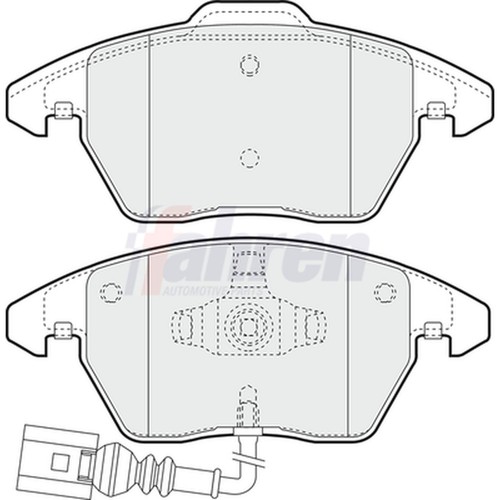 Brake pads set for caddy - pads,