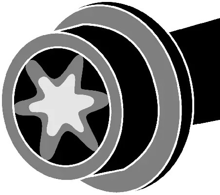 Cylinder head bolt - head, set