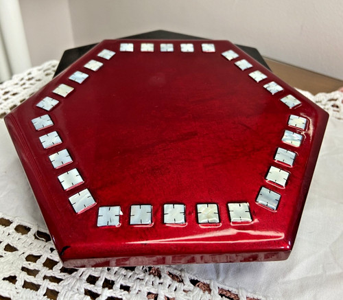 Vintage red lacquered - vintage,