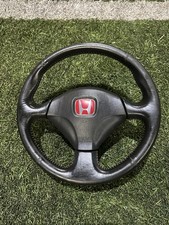 Honda Civic Type R EP3 Complete Genuine Leather Steering Wheel   2001-2006 OEM