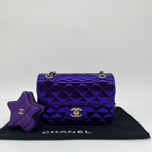 Chanel mini flap bag mirror - flap, in