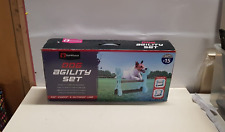 Small Dog Soft Rigid Foam Easy Assemble Agility Hoop Fun Exercise 32x56x68.3cm