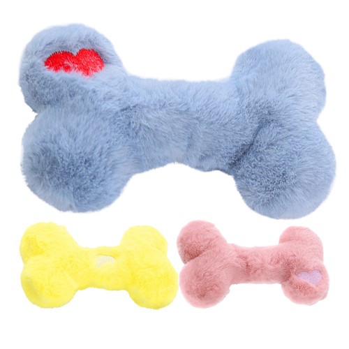 Soft plush fluffy bone - fluffy, dog