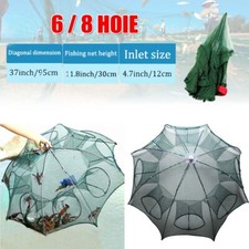 6/8Holes Fishing Bait Net Trap