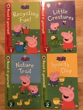 Ladybird Read It Yourself Peppa Pig Bundle Little Trail Day Fun Level 1+2 George