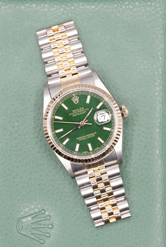 Gents steel gold rolex - &,