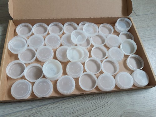 White plastic milk bottle - 40,