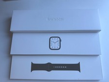 Apple Watch Series 7 45mm Blue Case with Abyss Blue Sports Band (GPS)