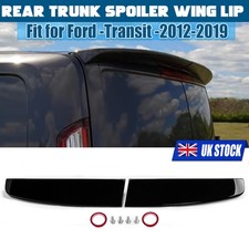 FOR 2012-2020 FORD TRANSIT CUSTOM GLOSS BLACK REAR TWIN BARN DOOR ROOF SPOILER