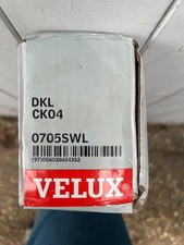Velux DKL CK04 0705SWL Manual Blackout Roller Blind -GREY - 55x98mm -White trims