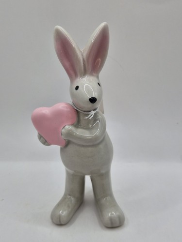 Ceramic grey rabbit - rabbit, with