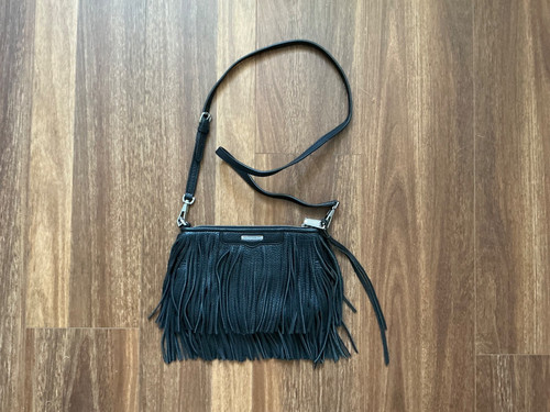 Rebecca minkoff fringe black - minkoff,