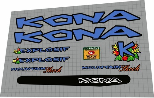 Kona explosif 1997 - decal, set
