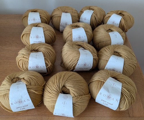 50g balls rowan pure wool - x,