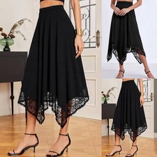 Women Gothic Lace High Waist