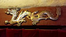 Large Chinese Dragon Brass