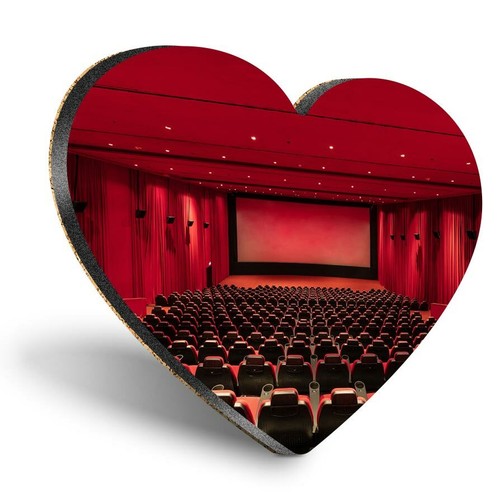 Heart mdf coasters cinema - coasters,