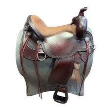 2377-8701-05 Circle Y Alpine Flex2 Trail Saddle 17" Wide Tree - Walnut NEW