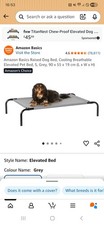 Amazon Basics Raised Dog Bed