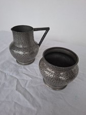 Vintage Pewter Pitcher And