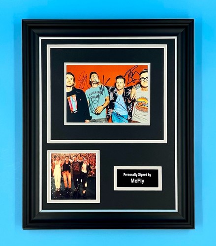 Mcfly signed photo framed - mcfly,