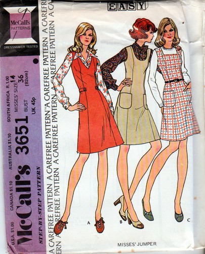 Vintage mccall 3651 sewing - vintage,