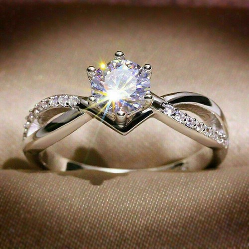 14k white gold - finish, 2ct