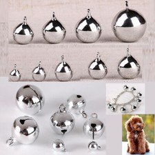 Silver Jingle Bells Metal Bead Jewellery Pendant Ornament Christmas Wedding Dec