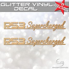2x Mini Cooper S R53 JCW Supercharged Signature Glitter Car Vinyl Decal Stickers