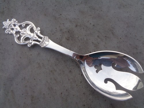 Large norwegian silver serving - norwegian,