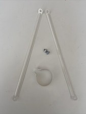 IKEA White STOLMEN  Brace Straps With Collar, Bolt & Nut.